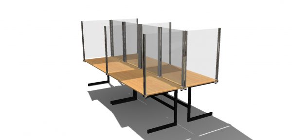 Desk Shield - office desk sneeze guard (0005)