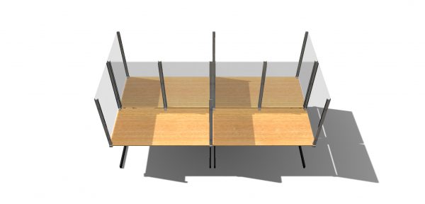 Desk Shield - office desk sneeze guard (0005)