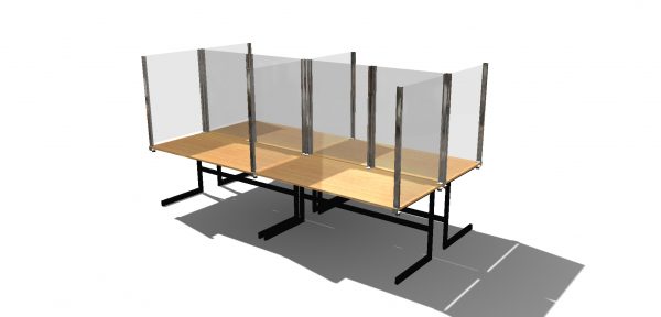 Desk Shield - office desk sneeze guard (0005)